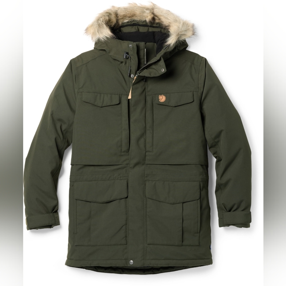 FJALLRAVEN NUUK PARKA MENS Deep Forest Size L